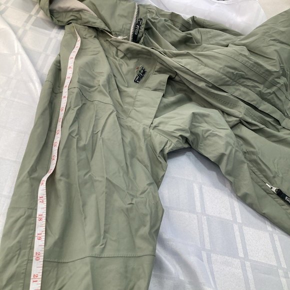 Vintage Farwest Windbreaker Jacket Women’s Large Nylon Coat Green - Picture 13 of 16